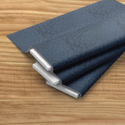 Alligator Blue Imitats Leather Stoff