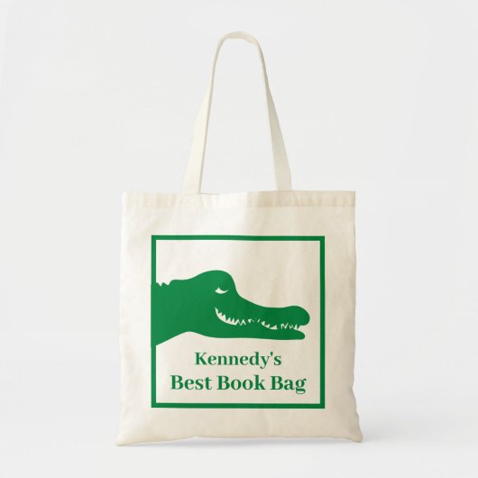 Alligator Book Tote Bag Tragetasche (Vorne)