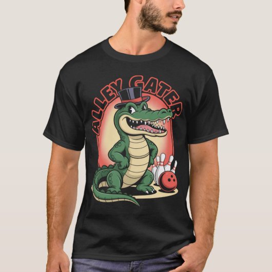 Alligator Bowling T-Shirt (Vorderseite)