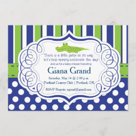 ALLIGATOR BOY BABY SHOWER EINLADUNG