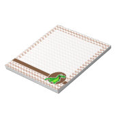 Alligator; braun Zickzack Notizblock (Rotiert)