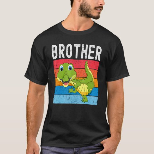 Alligator Brother Gator Crocodile Familie T-Shirt (Vorderseite)