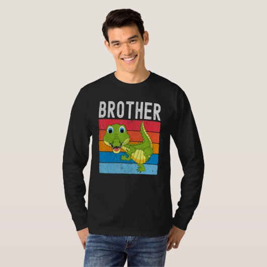 Alligator Brother Gator Crocodile Family T-Shirt (Vorne ganz)