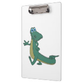 Alligator Cartoon Klemmbrett (Links)
