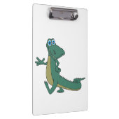 Alligator Cartoon Klemmbrett (Rechts)