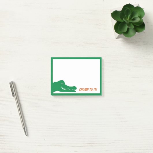Alligator Chomp dazu! Post-it Klebezettel (Büro)