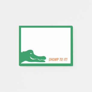Alligator Chomp drauf! Post-it Klebezettel