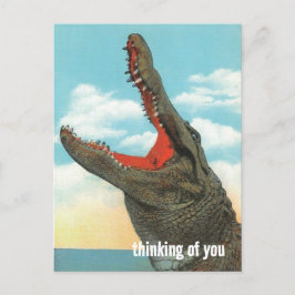 Alligator Chomp Postkarte