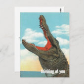 Alligator Chomp Postkarte (Vorne/Hinten)