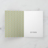 Alligator Chomp, Zickzack Geburtstagskarte Einladung (Innenseite)