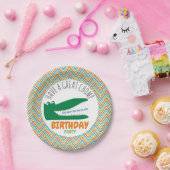 Alligator Chomp, Zickzack Geburtstagspartei Pappteller (Party)