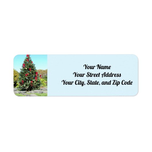 Alligator Christmas Address Labels (Vorne)