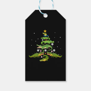 Alligator Christmas Tree Cute Xmas Lover Lights Geschenkanhänger