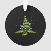 Alligator Christmas Tree Cute Xmas Lover Lights Ornament (Vorderseite)