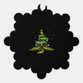 Alligator Christmas Tree Cute Xmas Lover Lights Ornament Karte (Vorderseite)