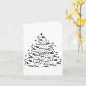 Alligator Christmas Tree Swea Karte (Gelbe Blume)