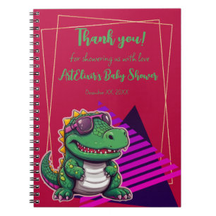 Alligator Cool Kawaii Retro Vibe Babydusche Notizblock
