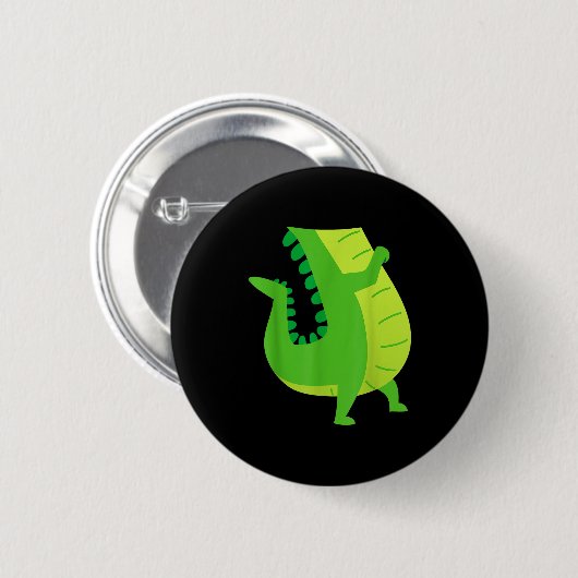 Alligator Costume - Gator Crocodile Zoo Animal Lov Button (Vorne & Hinten)