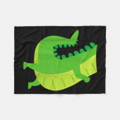 Alligator Costume - Gator Crocodile Zoo Animal Lov Fleecedecke (Vorderseite (Horizontal))