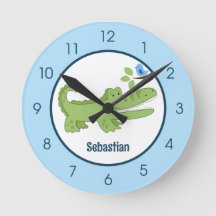 Alligator Crocodile Blue Bird Niedliches Jungle-Ki