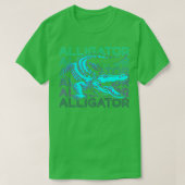Alligator Crocodile Gator Retro Alligator Geschenk T-Shirt (Design vorne)