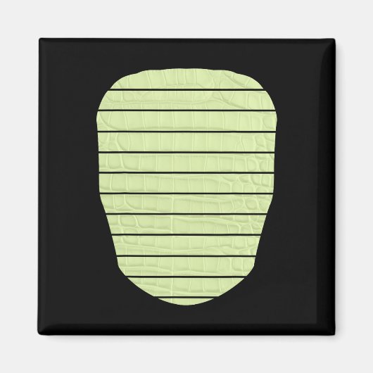 Alligator Crocodile Lizard Dinosaur Belly Hallowee Magnet (Vorne)