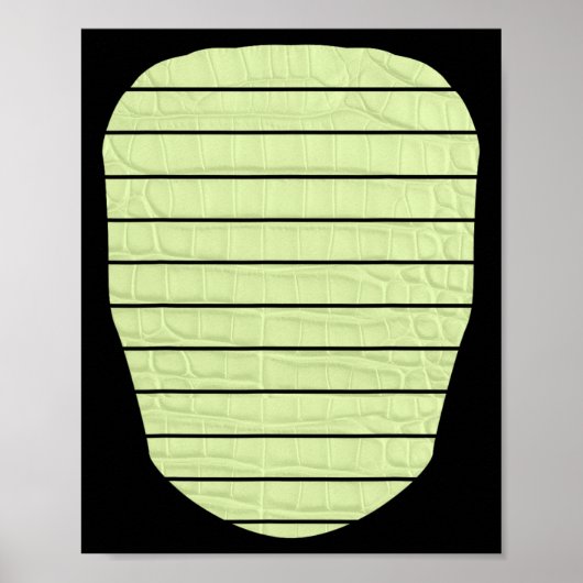 Alligator Crocodile Lizard Dinosaur Belly Hallowee Poster (Vorne)