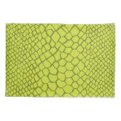 Alligator Crocodile Moderne Grüne Fun Schlafzimmer Kissenbezug (Rückseite-Links)