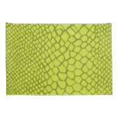 Alligator Crocodile Moderne Grüne Fun Schlafzimmer Kissenbezug (Rückseite-Rechts)