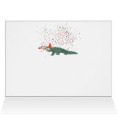 Alligator Crocodile - Tiere Geburtskarte (Innenansicht Horizontal (Oben))