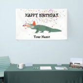 Alligator Crocodile - Tiere Geburtstagsparty Banner (Messeveranstaltung)