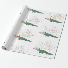 Alligator Crocodile - Tiere mit Party Geschenkpapier