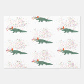 Alligator Crocodile - Tiere mit Party Geschenkpapier Set (Vorderseite 2)