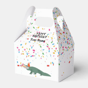 Alligator Crocodile - Tiere mit Party Geschenkschachtel