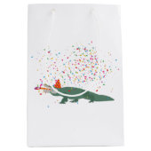 Alligator Crocodile - Tiere mit Party Mittlere Geschenktüte (Vorderseite)