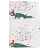 Alligator Crocodile - Tiere mit Party Mittlere Geschenktüte (Vorderseite)