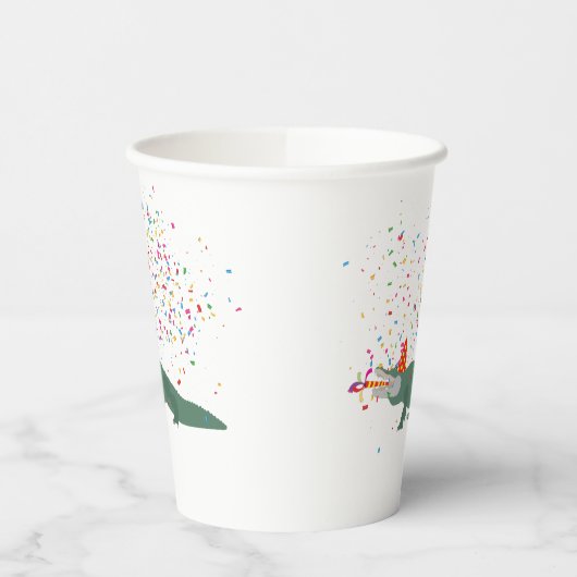 Alligator Crocodile - Tiere mit Party Pappbecher (Links)