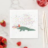 Alligator Crocodile - Tiere mit Party Serviette (Beispiel)