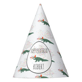 Alligator Crocodile - Tiere zum Geburtstag Partyhütchen