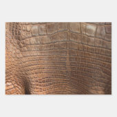Alligator Crocodile Wild Exotic Animal Print Geschenkpapier Set (Vorderseite 3)