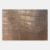 Alligator Crocodile Wild Exotic Animal Print Geschenkpapier Set (Vorderseite 2)