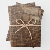 Alligator Crocodile Wild Exotic Animal Print Geschenkpapier Set (Beispiel)