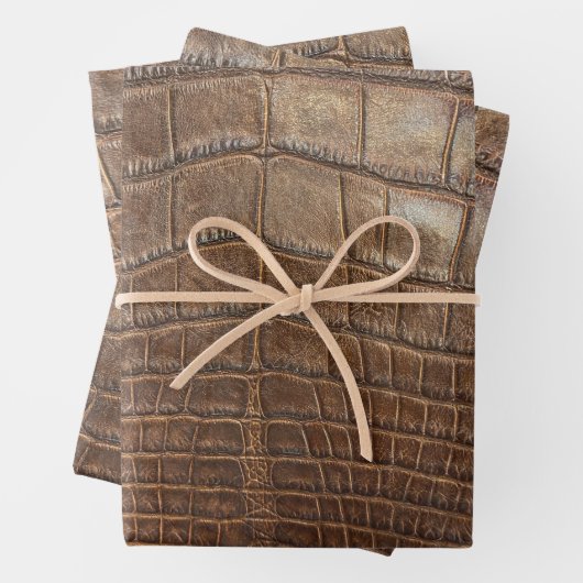 Alligator Crocodile Wild Exotic Animal Print Geschenkpapier Set (Beispiel)