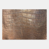 Alligator Crocodile Wild Exotic Animal Print Geschenkpapier Set (Vorderseite)
