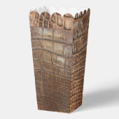 Alligator Crocodile Wild Exotic Animal Print Geschenkschachtel (Rückseite)