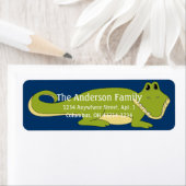 Alligator d4 Tierische Rücksendeadressen-Aufkleber (Insitu)