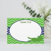 Alligator Dankeschön Karten (Stehend Vorderseite)