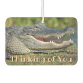 Alligator denkt an dich macht mich lächeln autolufterfrischer (Vorderseite)