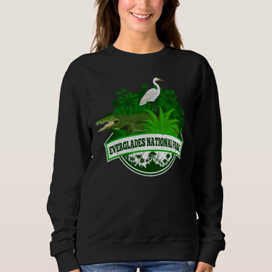 Alligator der Everglades National Sweatshirt (Vorderseite)