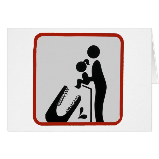 Alligator, der Zeit füttert (Vorderseite (Horizontal))